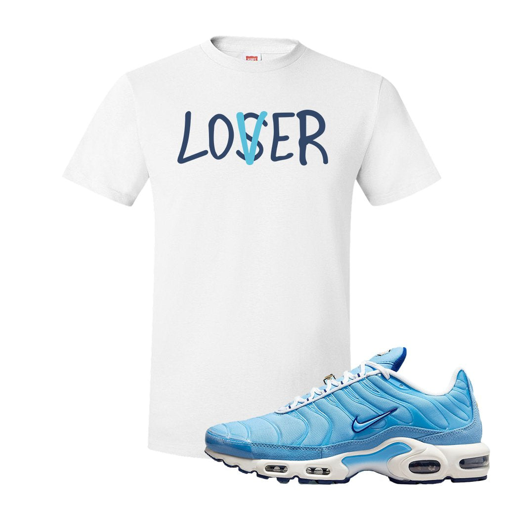 Air Max 1 First Use University Blue T Shirt | Lover, White