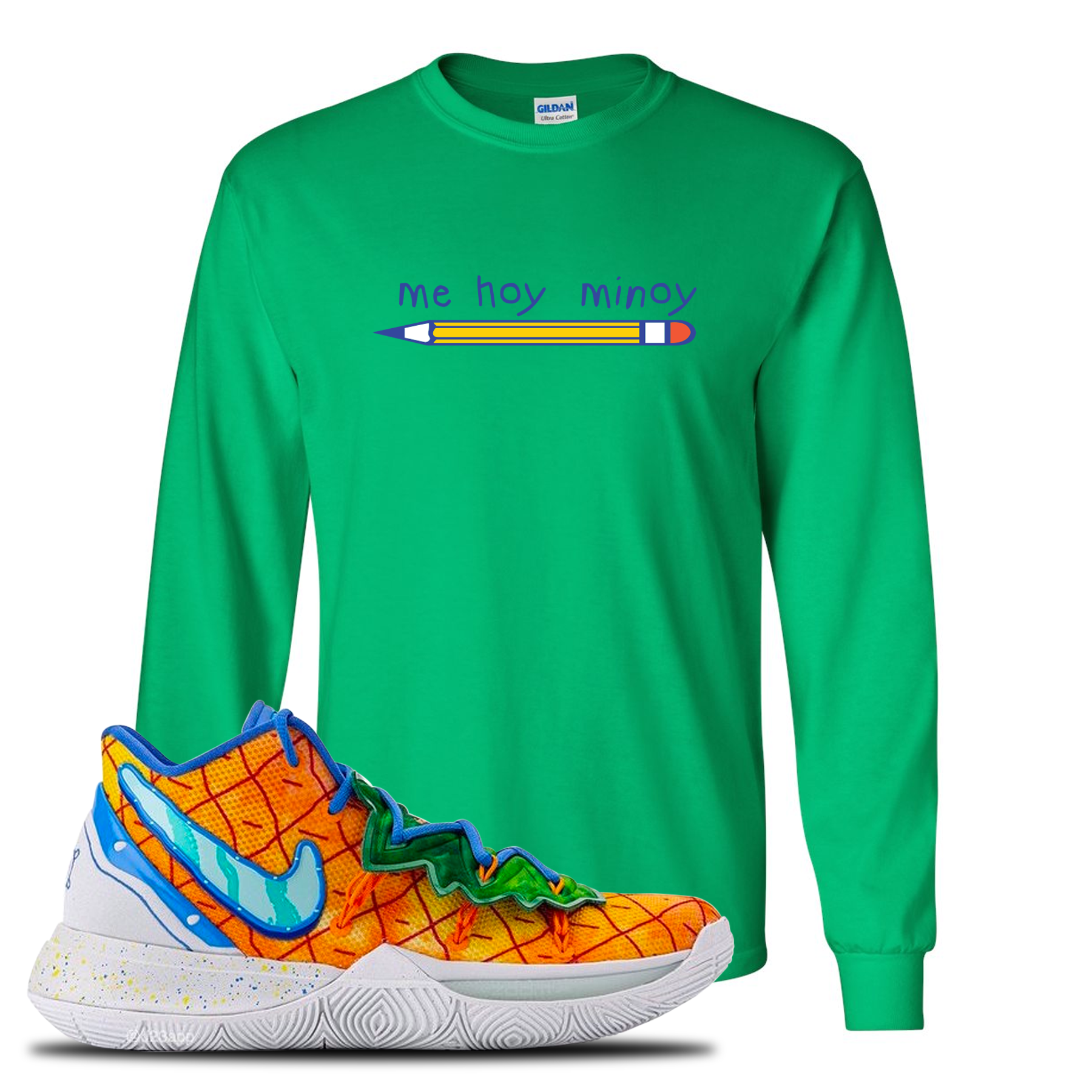 Kyrie 5 Pineapple House Mi Hoy Minoy Irish Green Sneaker Hook Up Longsleeve T-Shirt