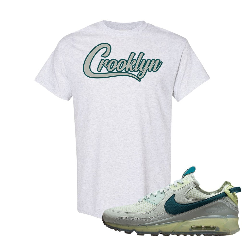 Seafoam Dark Teal Green 90s T Shirt | Crooklyn, Ash