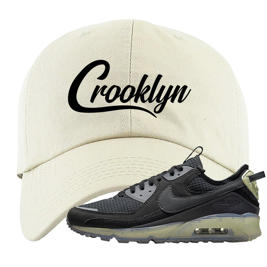 Terrascape Lime Ice 90s Dad Hat | Crooklyn, White