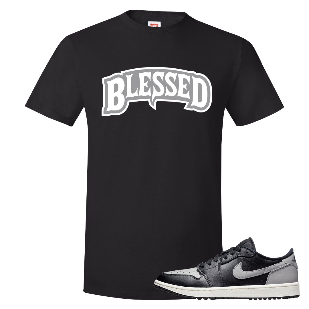 Shadow Golf Low 1s T Shirt | Blessed Arch, Black