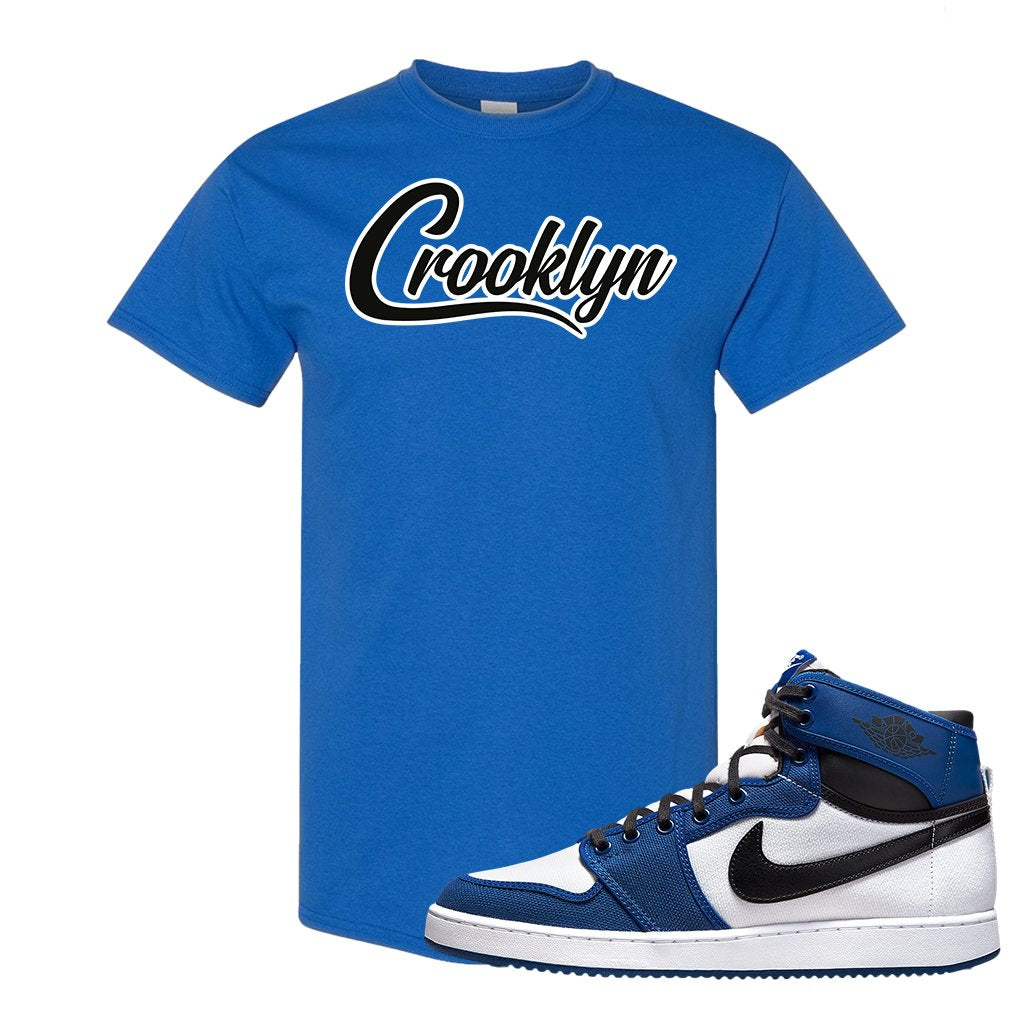 KO Storm Blue 1s T Shirt | Crooklyn, Royal
