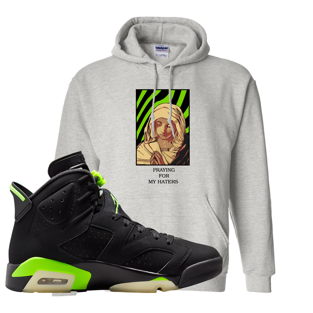 Electric Green 6s Hoodie | God Told Me, Ash