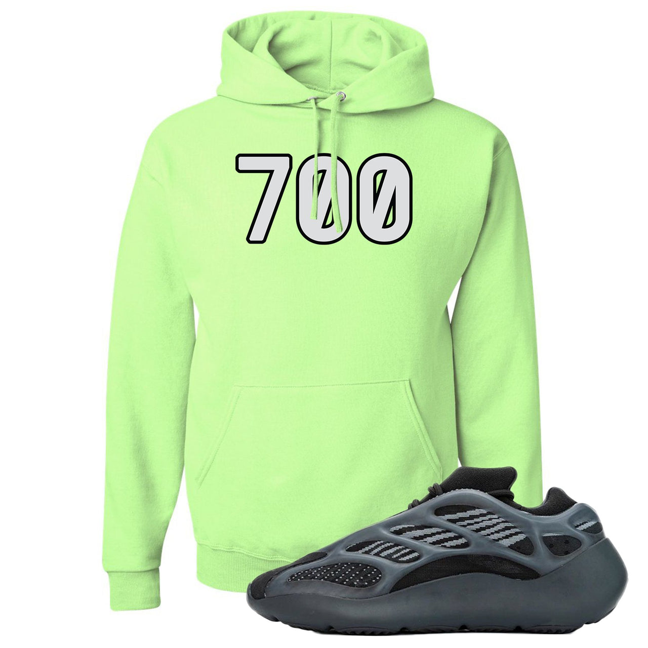 Alvah v3 700s Hoodie | 700 Logo, Neon Green