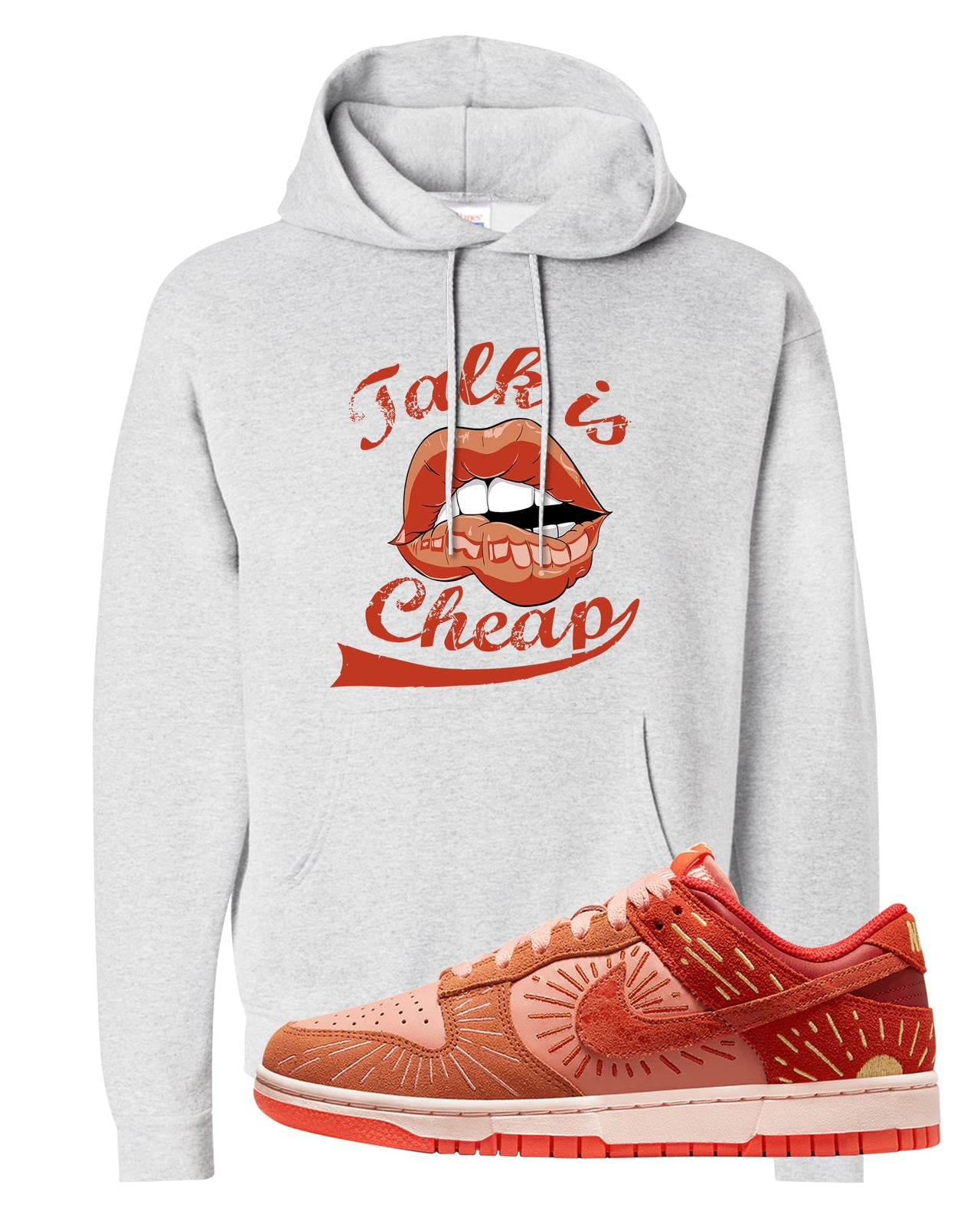 Solstice Low Dunks Hoodie | Talk Is Cheap, Ash