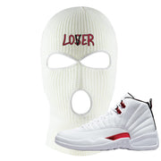 Twist White Red 12s Ski Mask | Lover, White