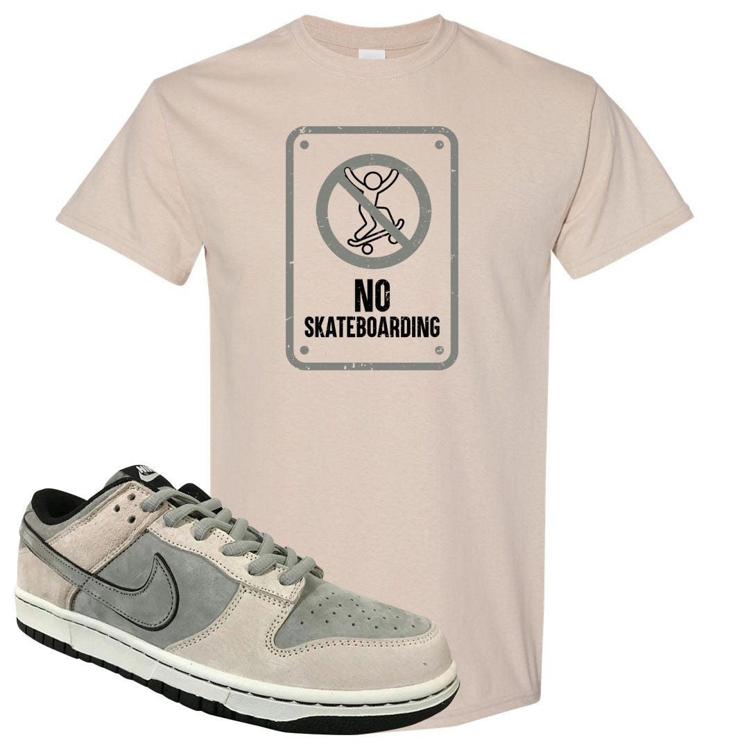 Rocky Earth Low Dunks T Shirt | No Skating Sign, Sand