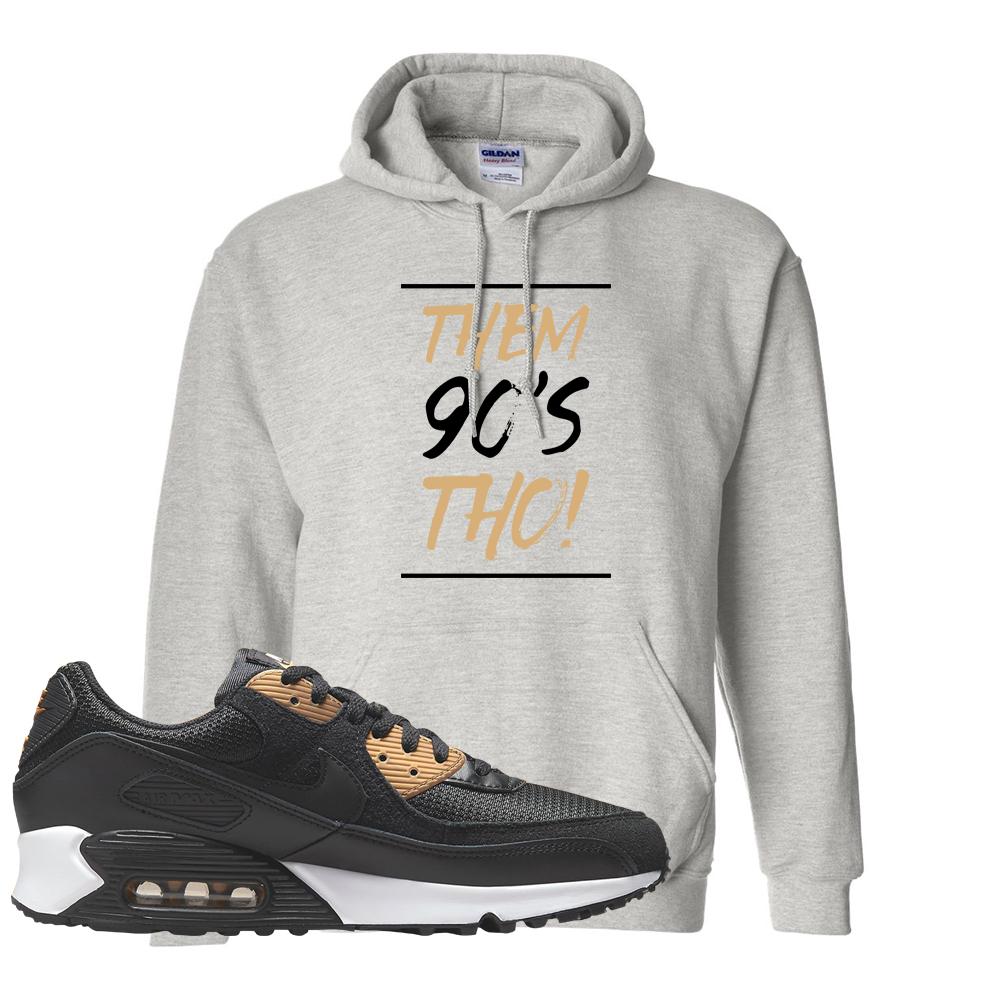 Air Max 90 Black Old Gold Hoodie | Them 90's Tho, Ash