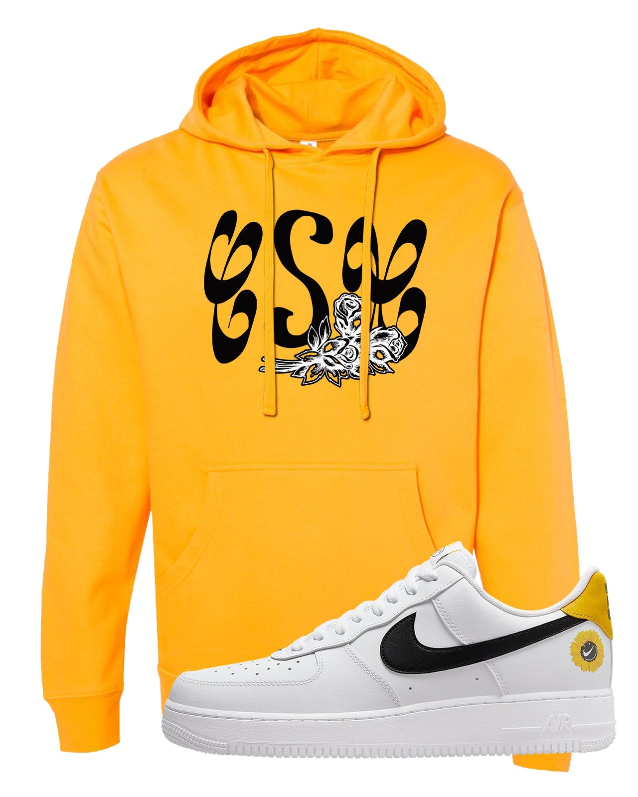Have A Nice Day AF1s Hoodie | Certified Sneakerhead, Gold