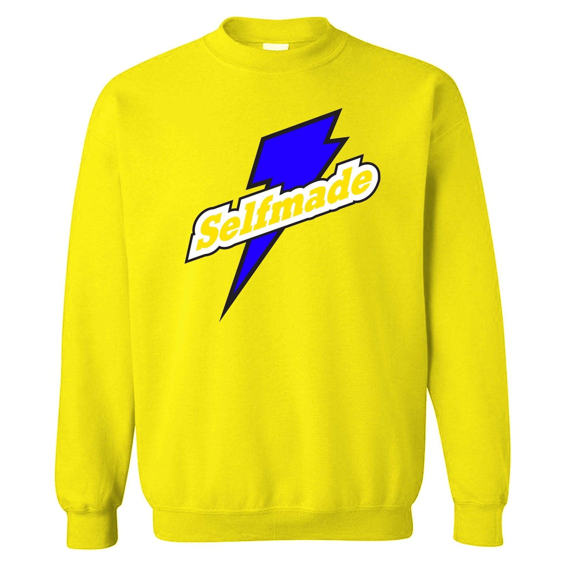 Printed on the front of the Air Jordan 5 Laney Selfmade sneaker matching crewneck is the Laney sneaker matching logo