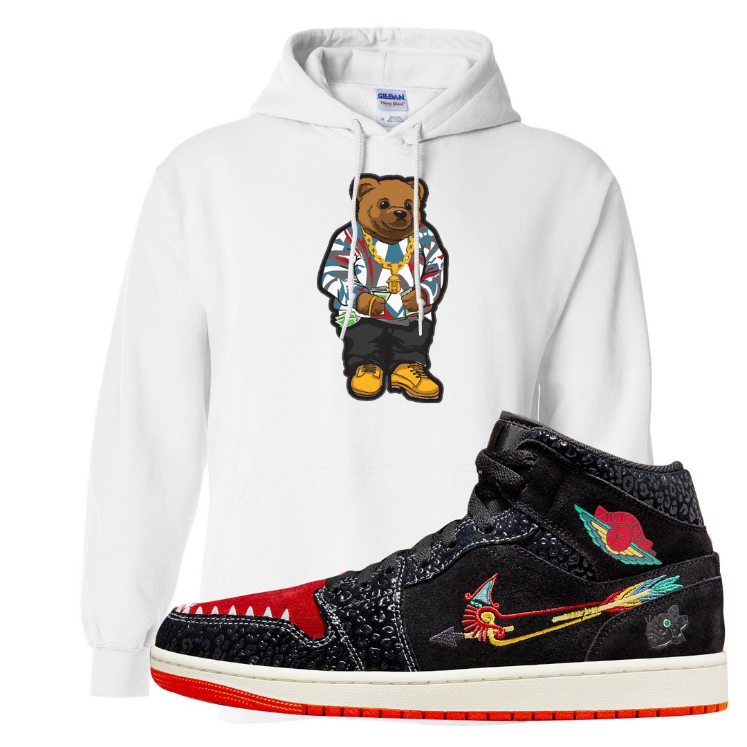 Always Familia Mid 1s Hoodie | Sweater Bear, White