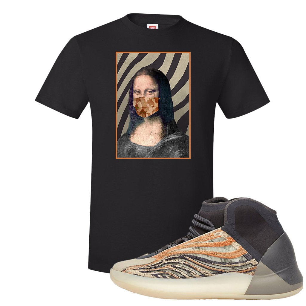 Yeezy Quantum Flash Orange T Shirt | Mona Lisa Mask, Black
