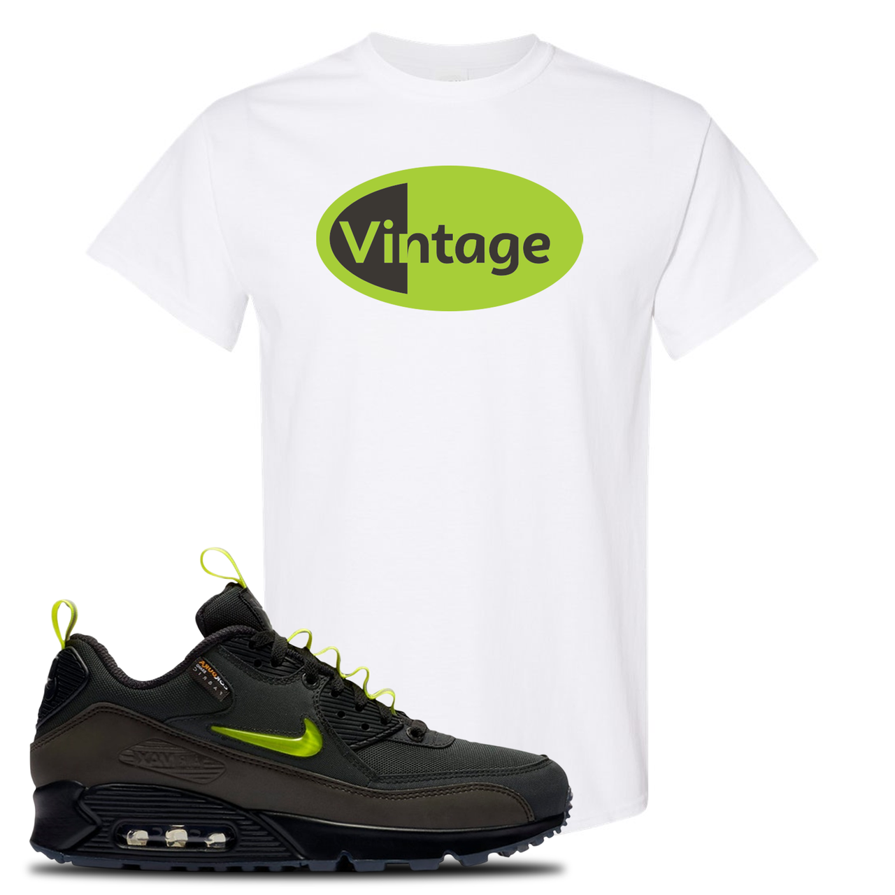 The Basement X Air Max 90 Manchester Vintage Oval White Sneaker Hook Up T-Shirt