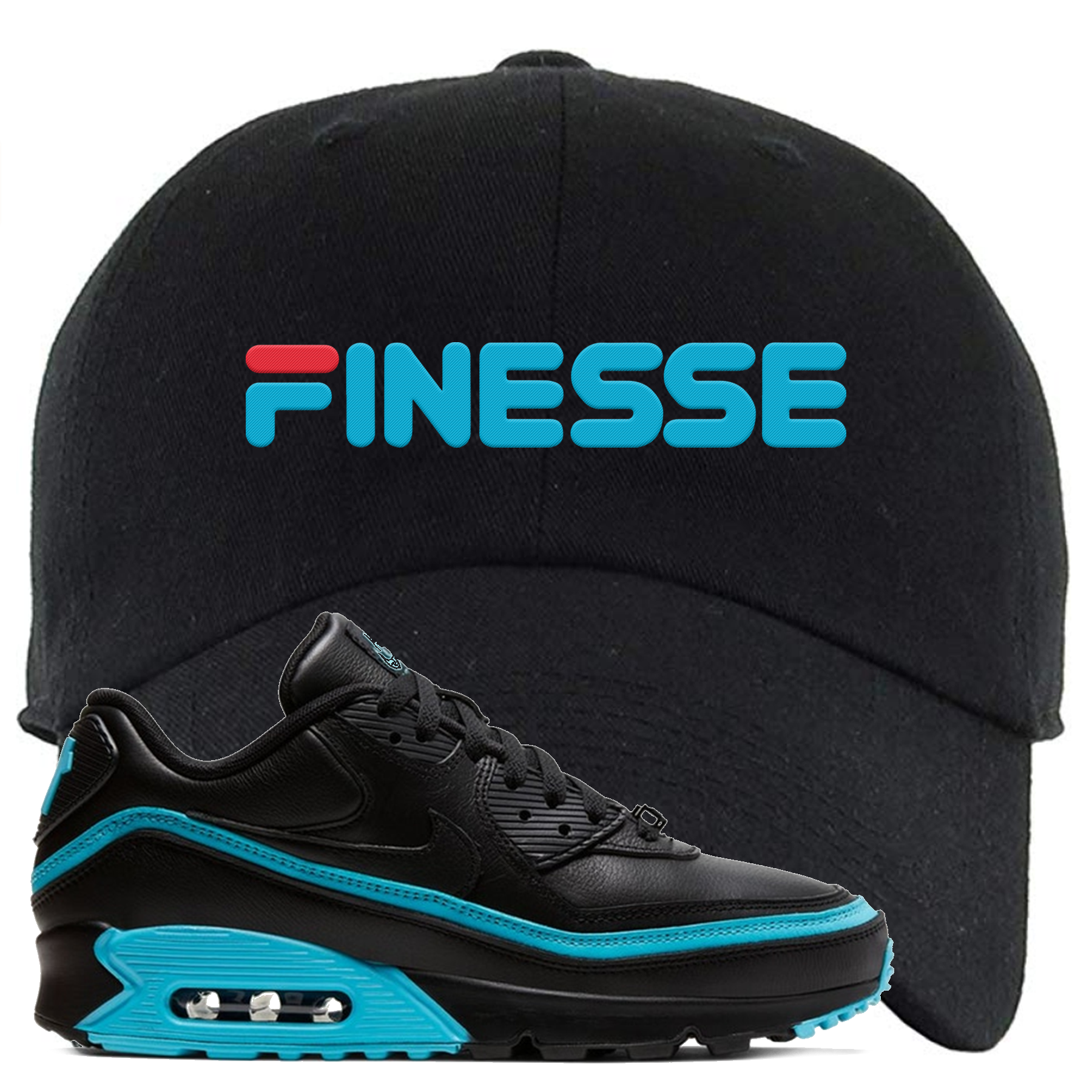 Black Blue Fury 90s Snapback Hat | Finesse, Black