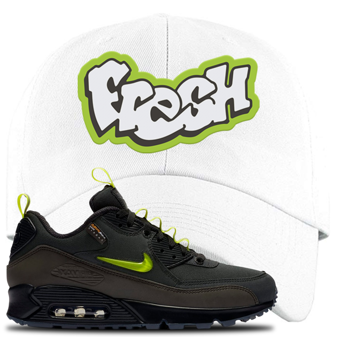 The Basement X Air Max 90 Manchester Fresh White Sneaker Hook Up Dad Hat