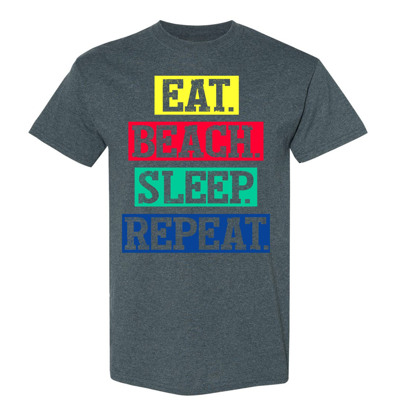 Bauhaus React 270s T Shirt | Eat Beach Sleep Repeat, Dark Heather