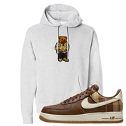 Cacao Colored Plaid AF 1s Hoodie | Sweater Bear, Ash