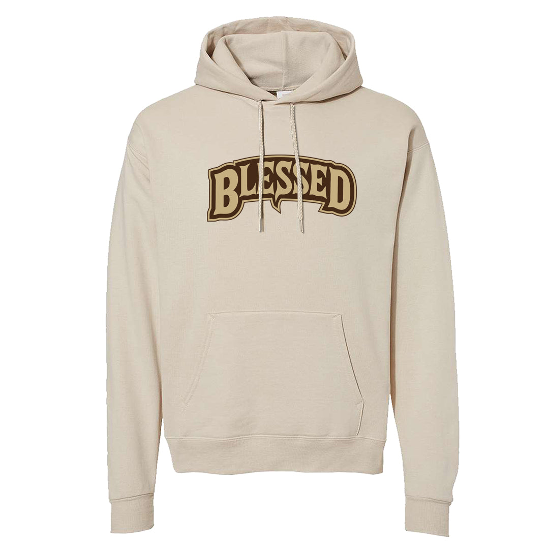 Cacao Colored Plaid AF 1s Hoodie | Blessed Arch, Sand