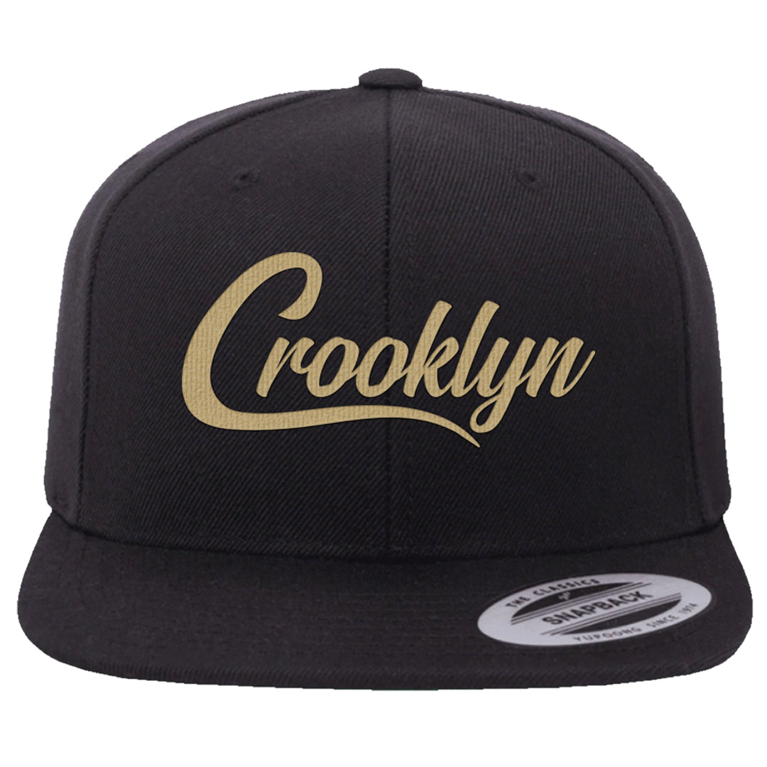 Cacao Colored Plaid AF 1s Snapback Hat | Crooklyn, Black