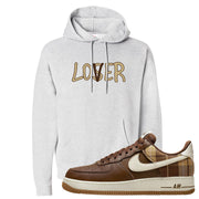Cacao Colored Plaid AF 1s Hoodie | Lover, Ash