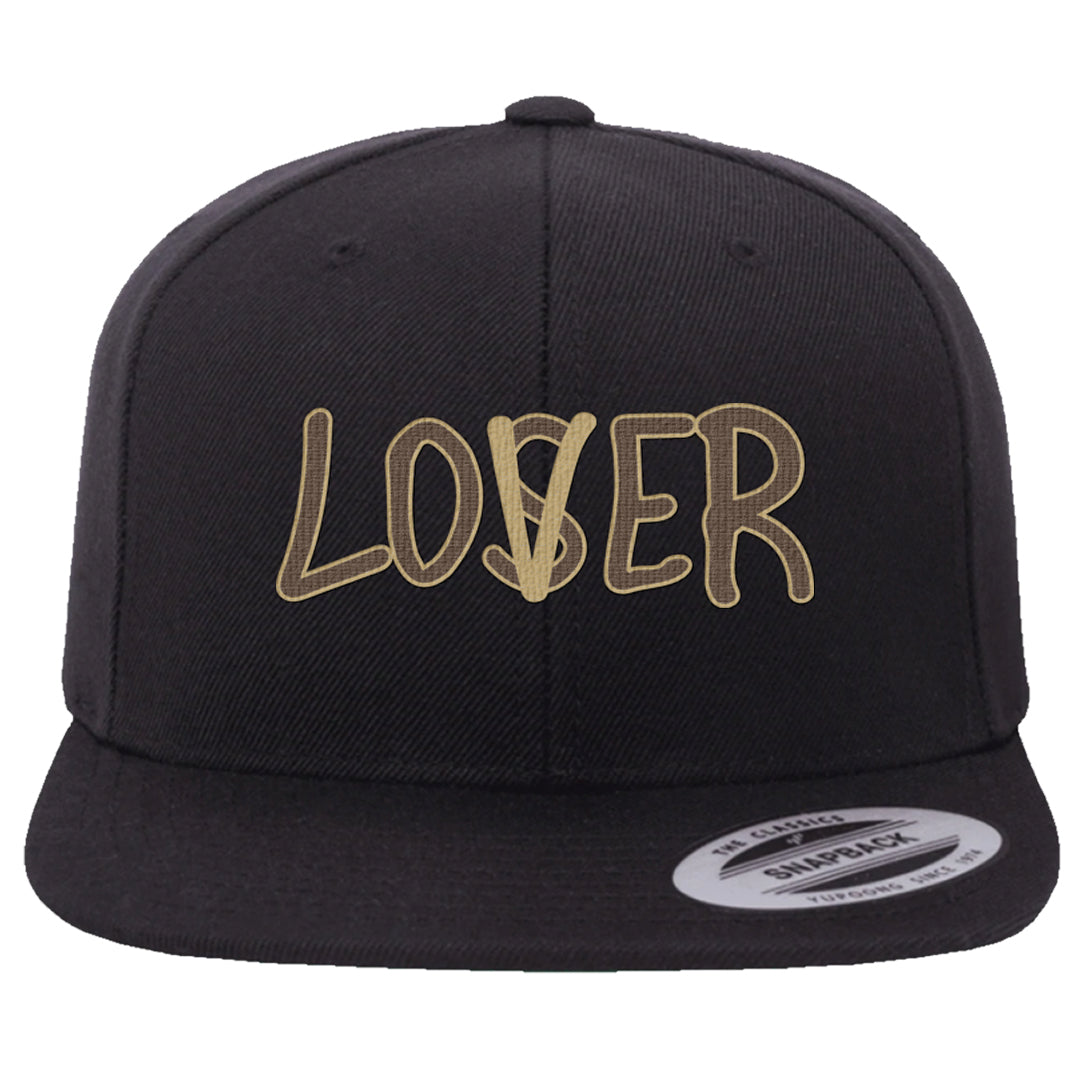 Cacao Colored Plaid AF 1s Snapback Hat | Lover, Black