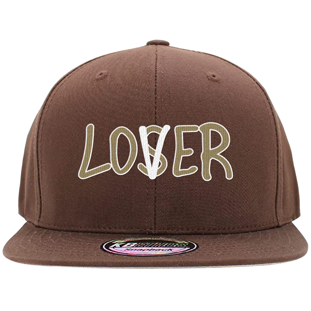 Cacao Colored Plaid AF 1s Snapback Hat | Lover, Brown