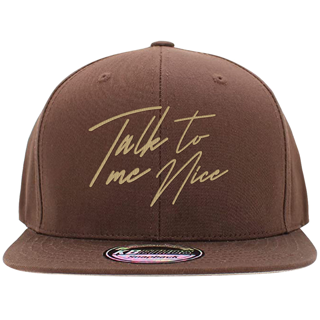 Cacao Colored Plaid AF 1s Snapback Hat | Talk To Me Nice, Brown