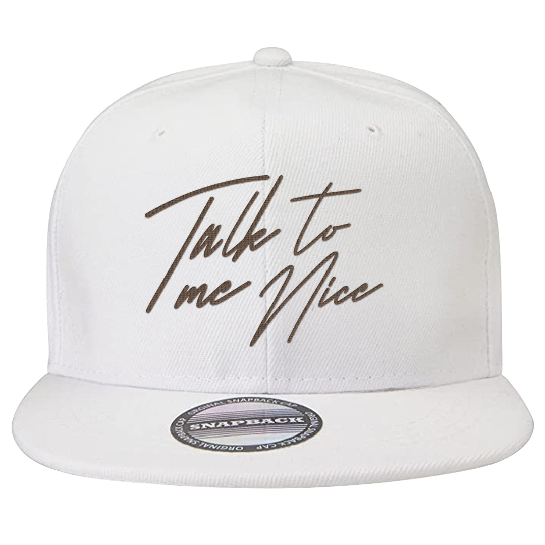 Cacao Colored Plaid AF 1s Snapback Hat | Talk To Me Nice, White