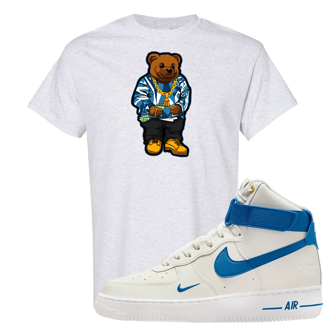 White Blue Jay High AF 1s T Shirt | Sweater Bear, Ash