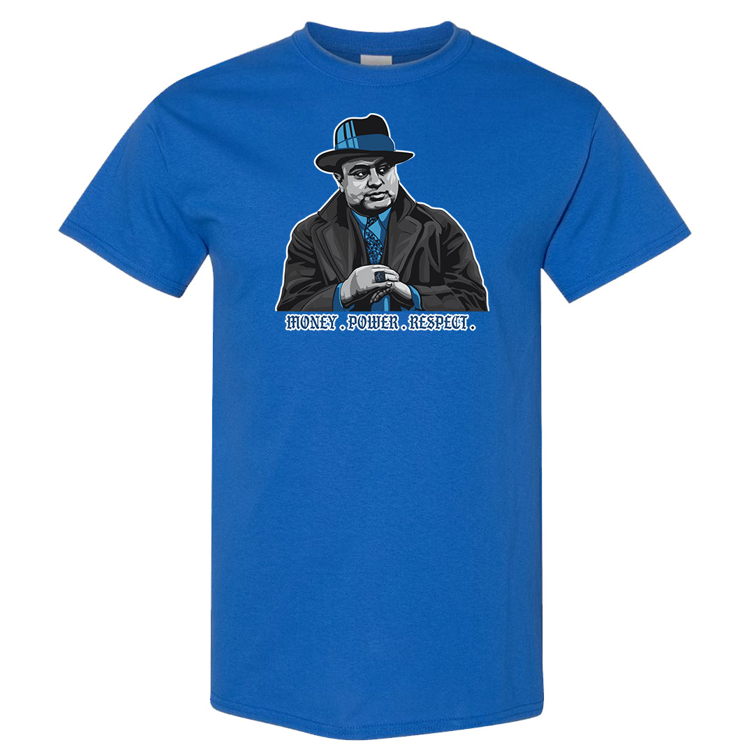 White Blue Jay High AF 1s T Shirt | Capone Illustration, Royal Blue