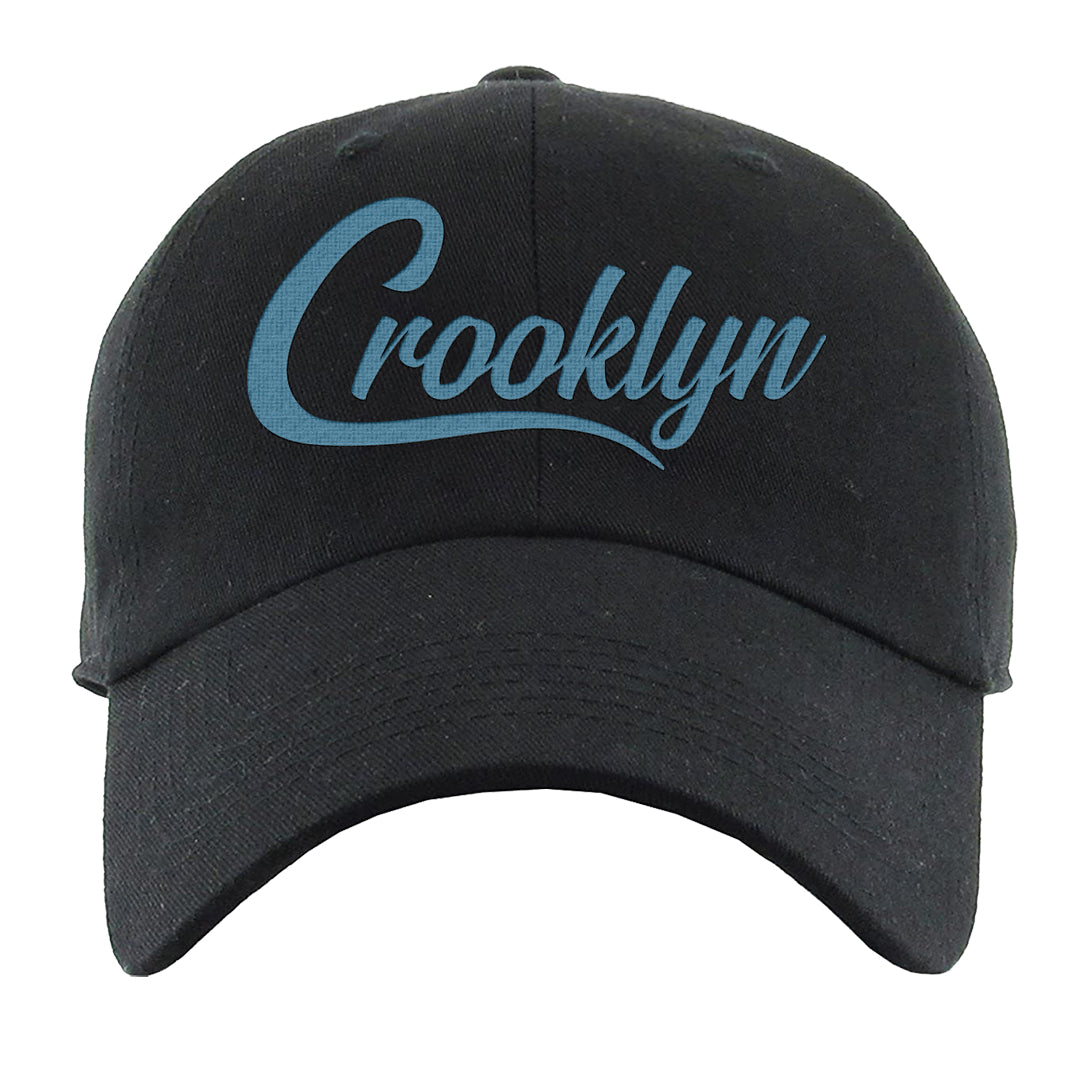 White Blue Jay High AF 1s Dad Hat | Crooklyn, Black