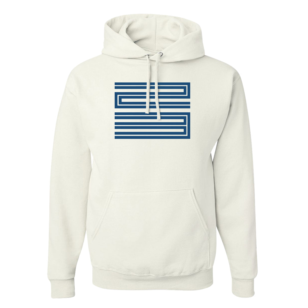 White Blue Jay High AF 1s Hoodie | Double Line 23, White