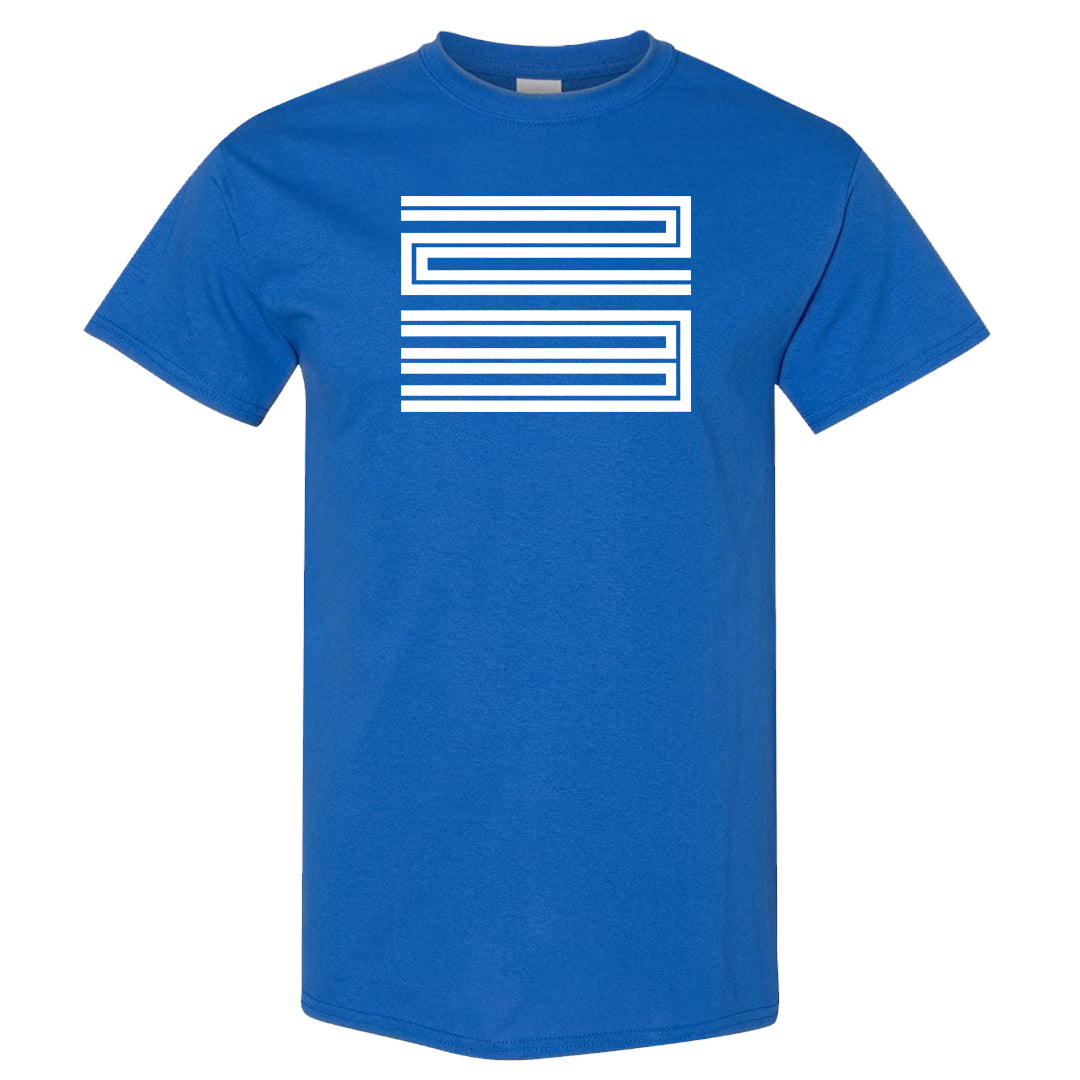 White Blue Jay High AF 1s T Shirt | Double Line 23, Royal Blue