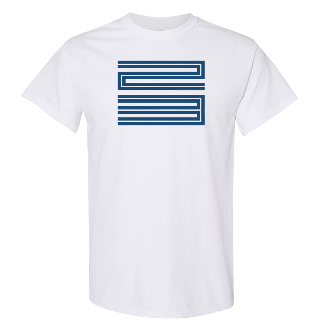 White Blue Jay High AF 1s T Shirt | Double Line 23, White