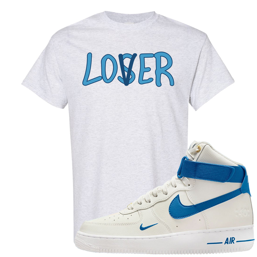 White Blue Jay High AF 1s T Shirt | Lover, Ash