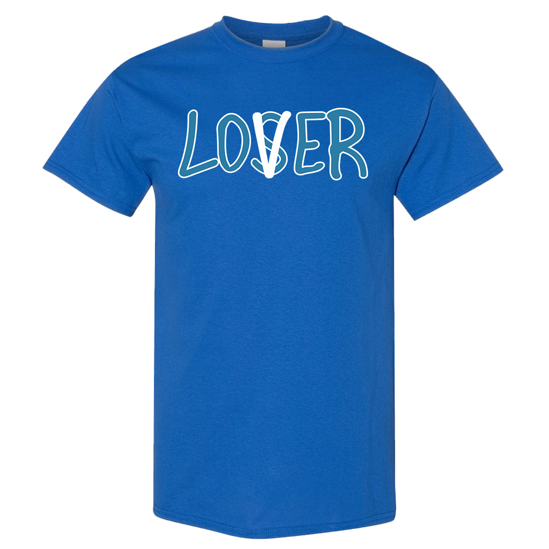 White Blue Jay High AF 1s T Shirt | Lover, Royal Blue