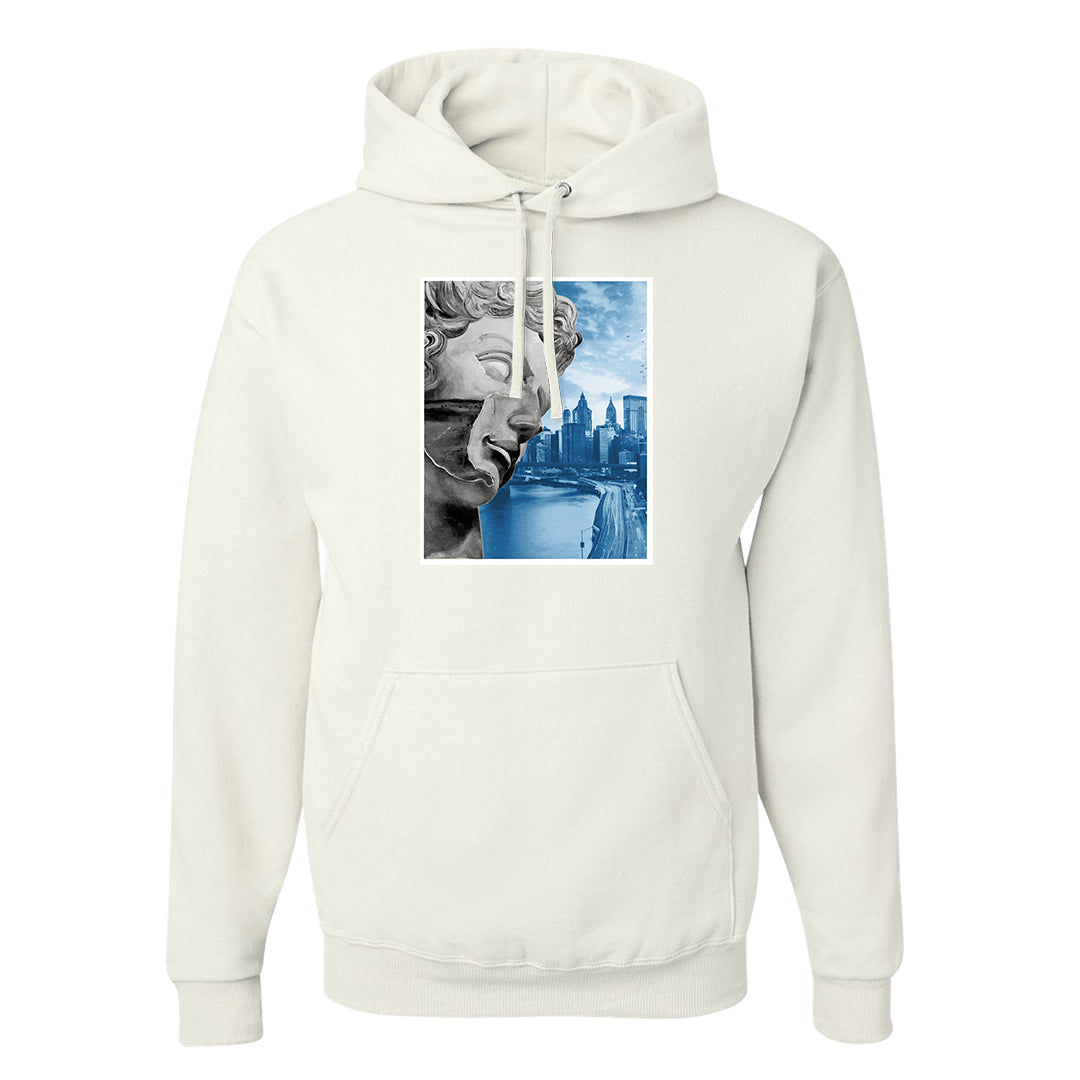 White Blue Jay High AF 1s Hoodie | Miguel, White