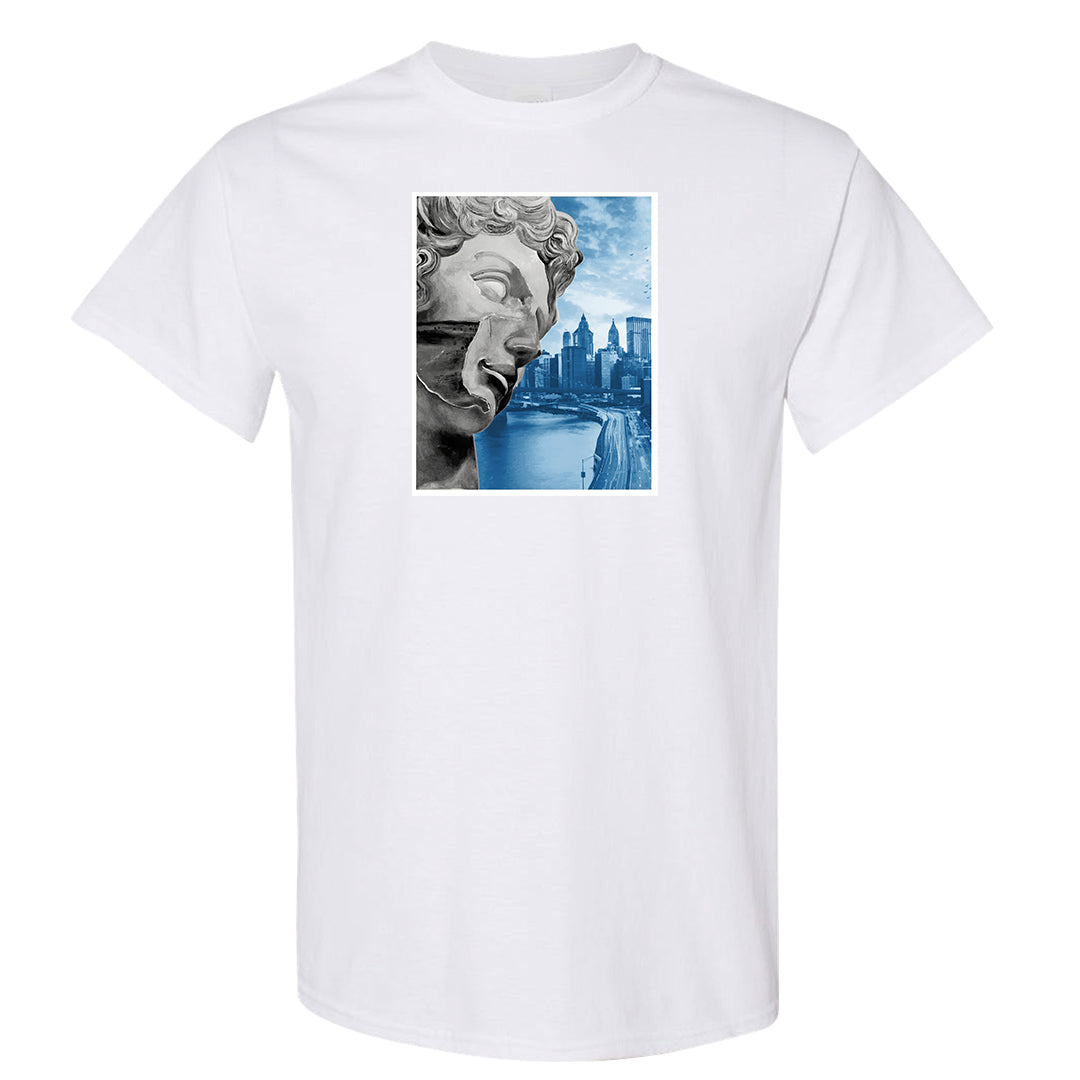 White Blue Jay High AF 1s T Shirt | Miguel, White