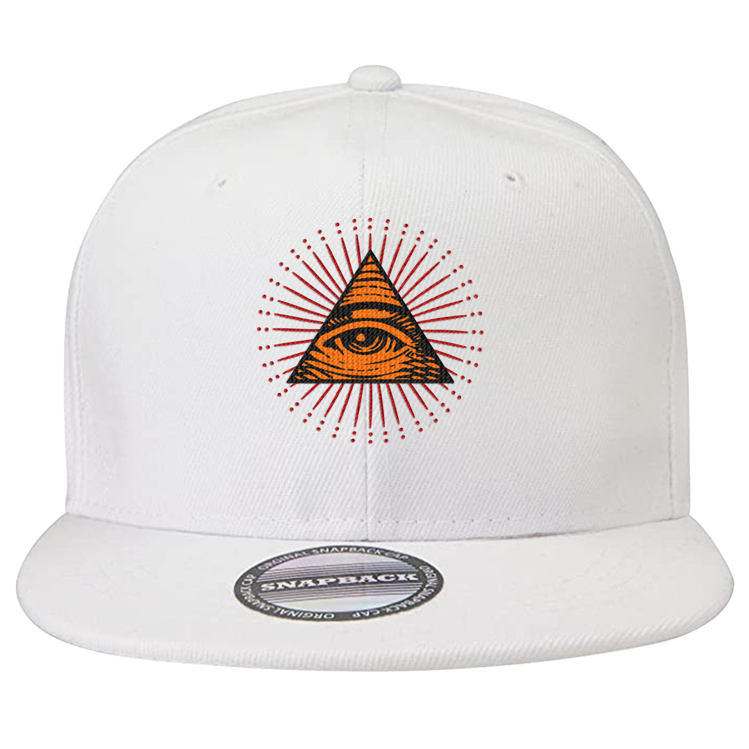 Atlanta Low AF 1s Snapback Hat | All Seeing Eye, White