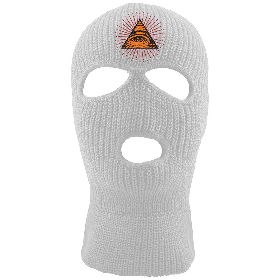Atlanta Low AF 1s Ski Mask | All Seeing Eye, White