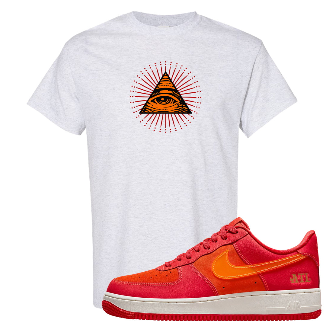 Atlanta Low AF 1s T Shirt | All Seeing Eye, Ash