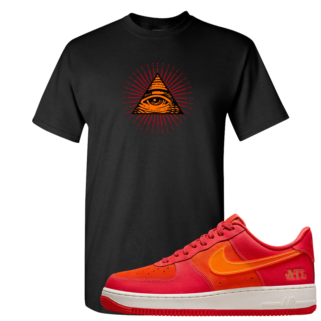 Atlanta Low AF 1s T Shirt | All Seeing Eye, Black
