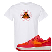 Atlanta Low AF 1s T Shirt | All Seeing Eye, White