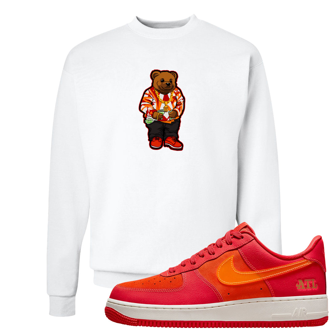 Atlanta Low AF 1s Crewneck Sweatshirt | Sweater Bear, White