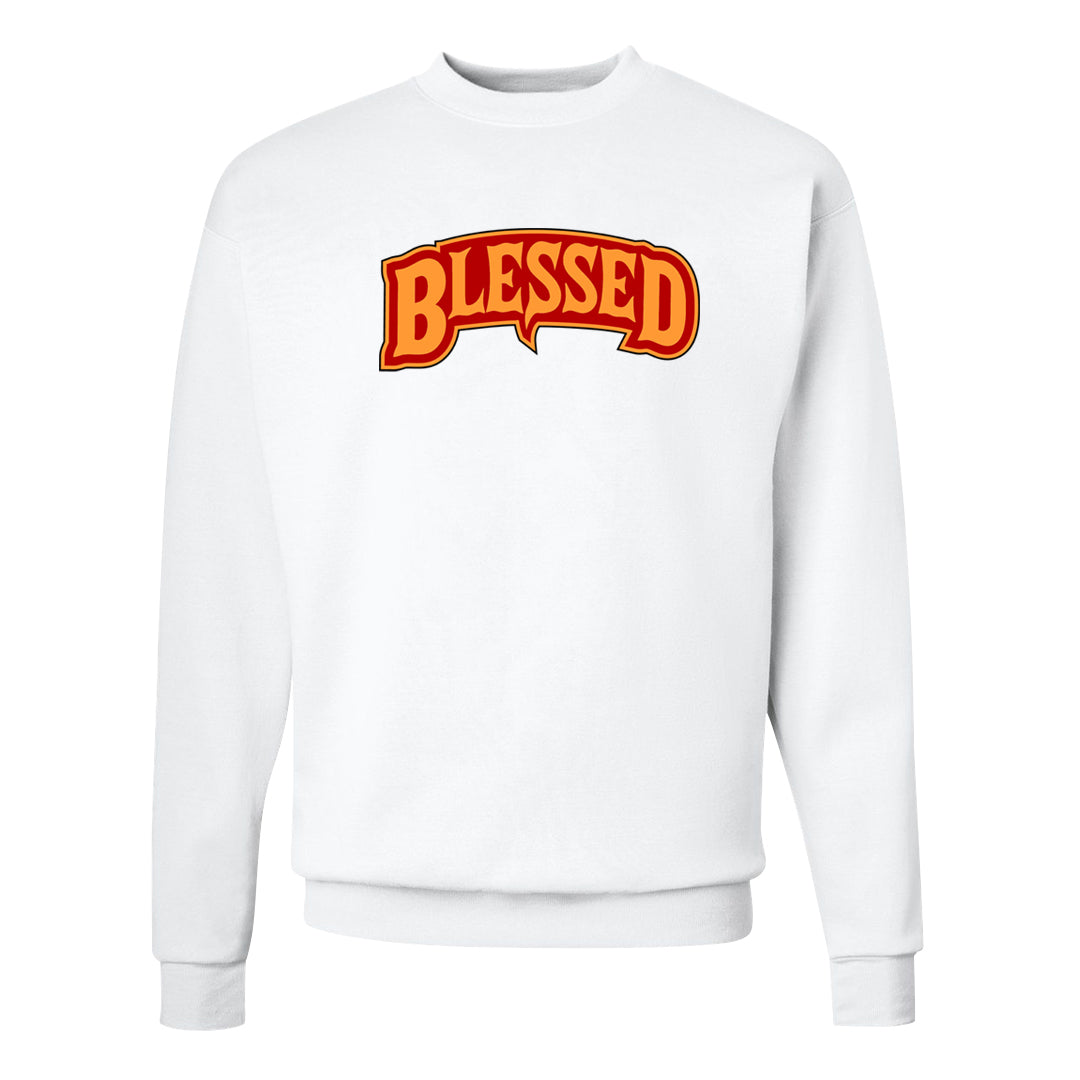 Atlanta Low AF 1s Crewneck Sweatshirt | Blessed Arch, White