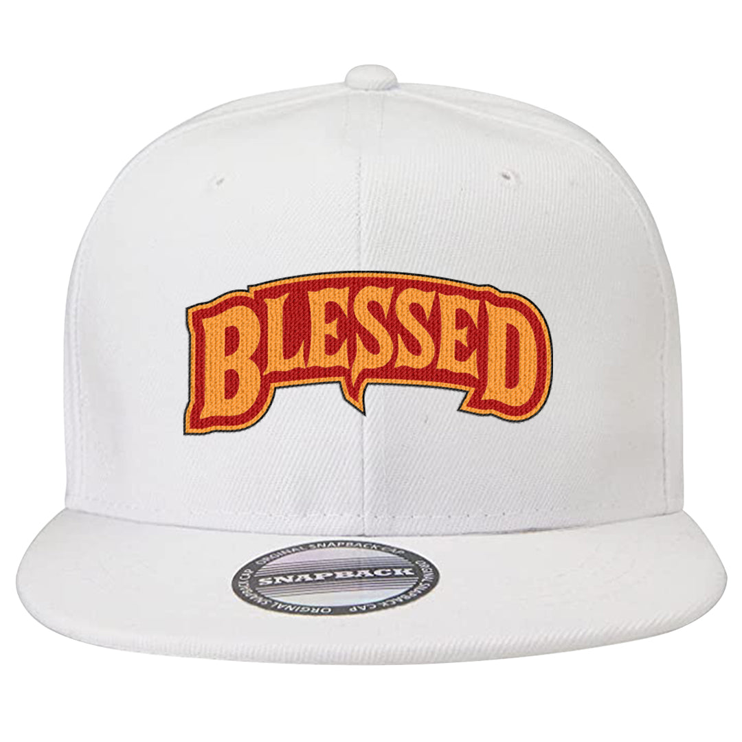 Atlanta Low AF 1s Snapback Hat | Blessed Arch, White