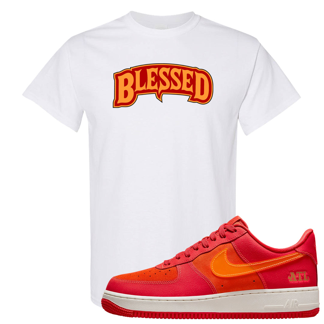 Atlanta Low AF 1s T Shirt | Blessed Arch, White