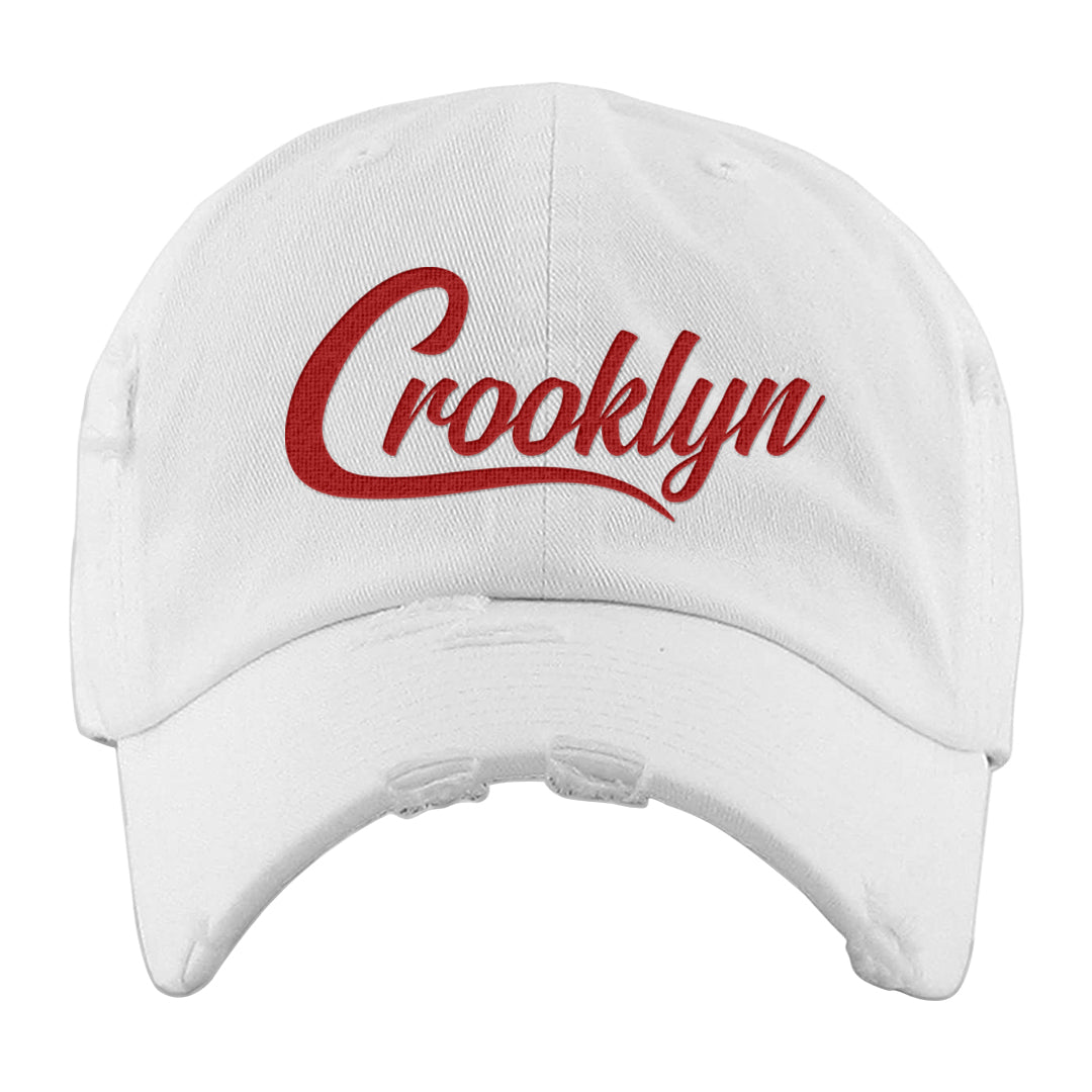 Atlanta Low AF 1s Distressed Dad Hat | Crooklyn, White