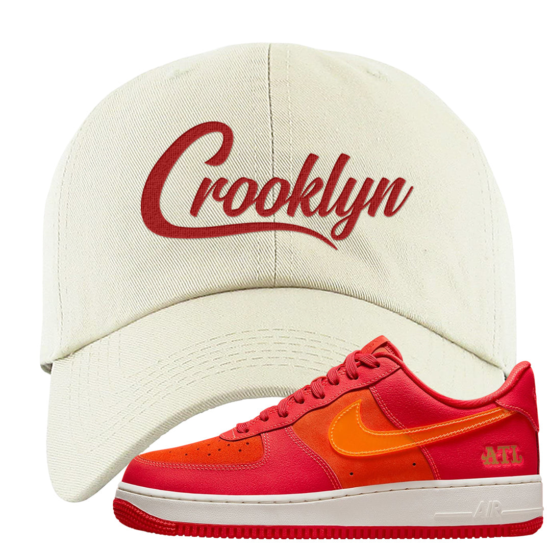 Atlanta Low AF 1s Dad Hat | Crooklyn, White