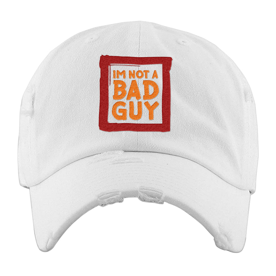 Atlanta Low AF 1s Distressed Dad Hat | I'm Not A Bad Guy, White